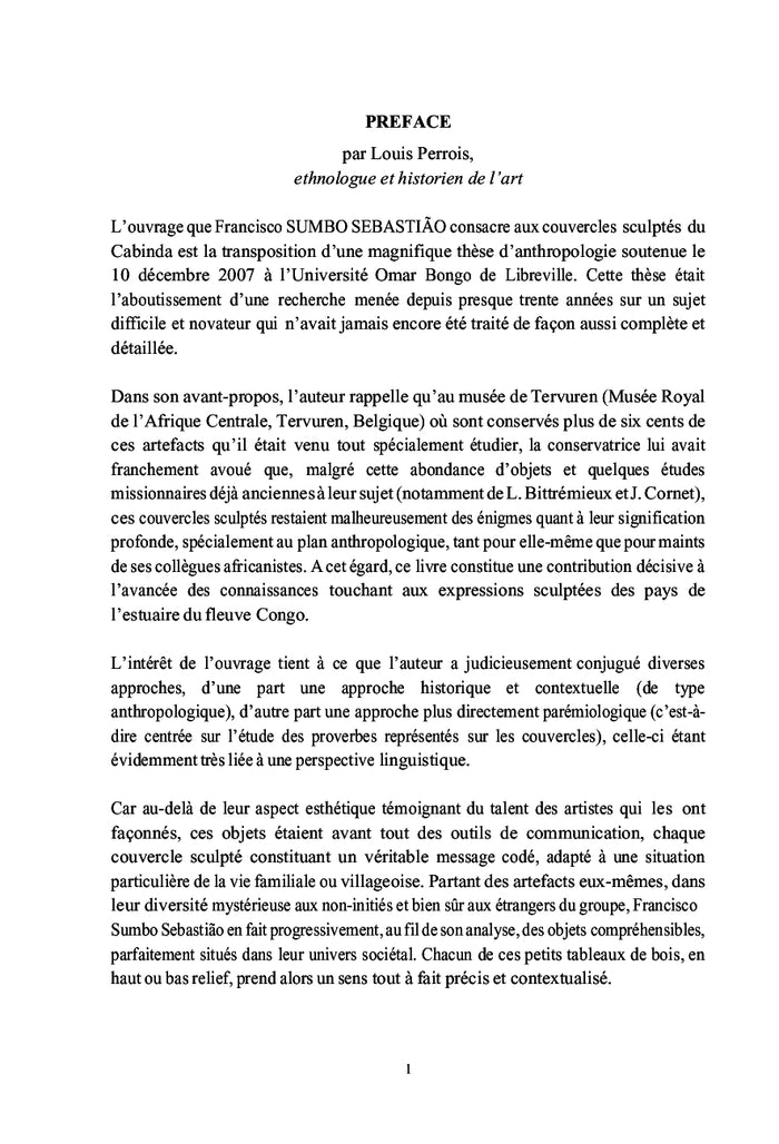 Couvercles sculptés du Cabinda: un langage, une écriture