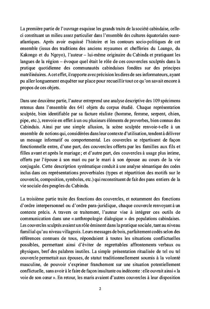 Couvercles sculptés du Cabinda: un langage, une écriture