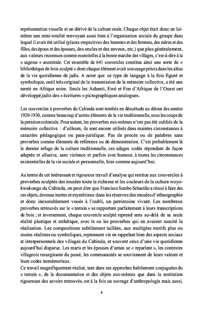 Couvercles sculptés du Cabinda: un langage, une écriture