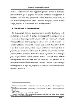 La gangrène :De la peau à la toile -peau