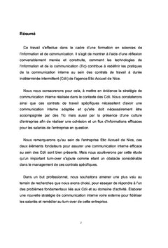 Les Cdii, vers une nouvelle définition de la communication interne