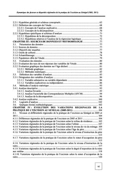 Disparités spatiales de la pratique de l'excision au Sénégal:2005-2011