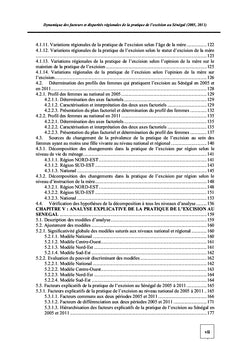 Disparités spatiales de la pratique de l'excision au Sénégal:2005-2011