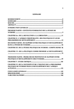 Politique et Developpement en Afrique