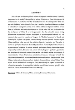 Politique et Developpement en Afrique