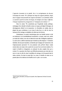 La famille et les relations de famille dans le roman: Qui j'ose aimer