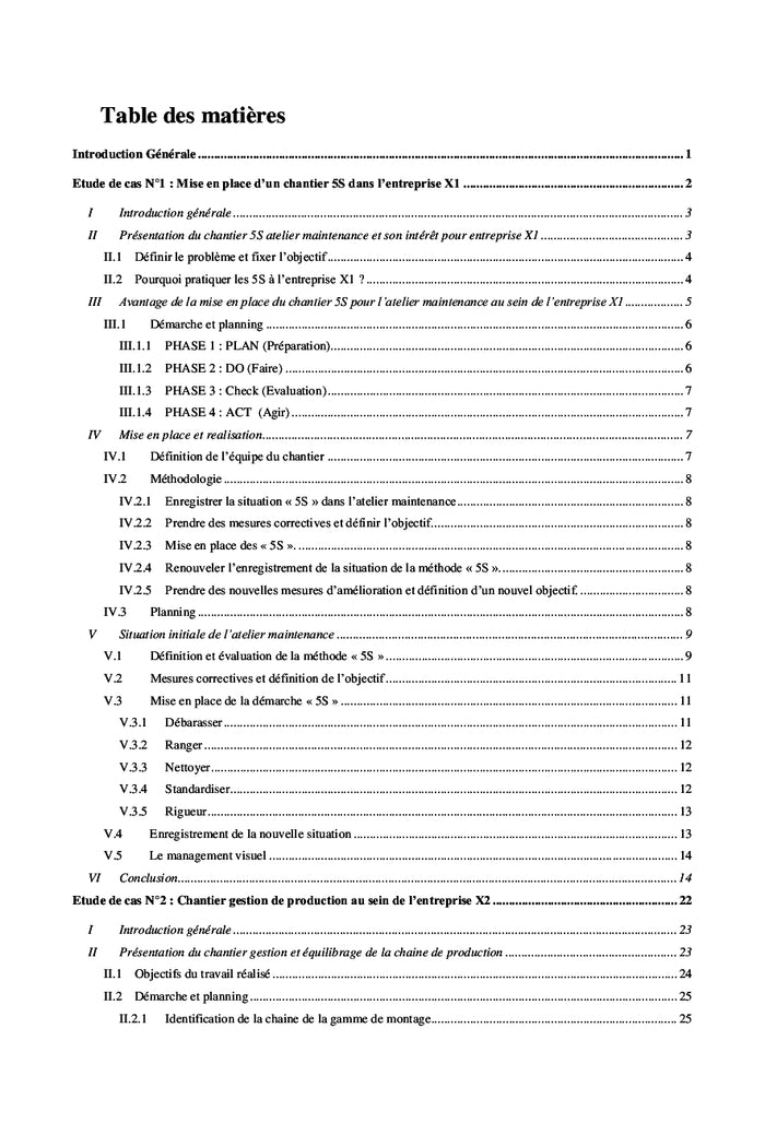 Amélioration des performances industrielles