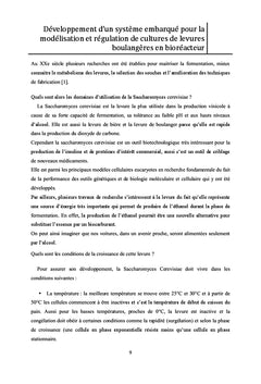 Modélisation et régulation de cultures de levure en bioréacteur