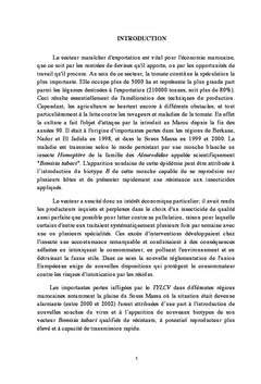 Les bases d'un programme de lutte contre Bemisia Tabaci sur Tomate