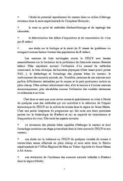 Les bases d'un programme de lutte contre Bemisia Tabaci sur Tomate