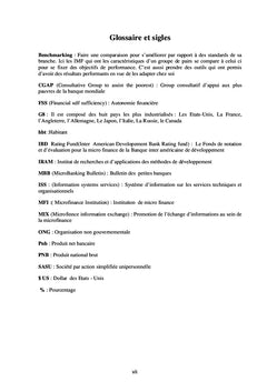 Gestion de l'autonomie financiere d'une institution de microfiannce