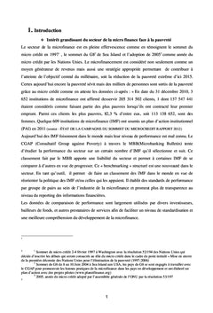 Gestion de l'autonomie financiere d'une institution de microfiannce