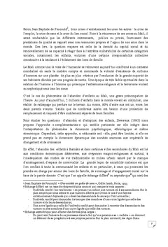 L'enfance au Mali (entre Protection et Abandon)