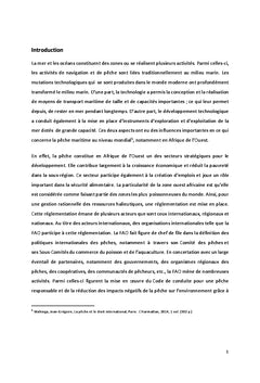 Peche durableet adaptation au changement climatique