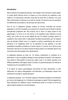 Bases et Strategies de la Preparation Physique Moderne