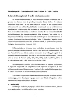 L'estimation de l'âge et les paramètres de croissance de la sardine
