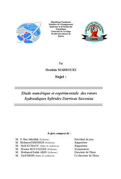 Etude numerique et experimentale des rotors hydrauliques hybrides Darrieus Savonius