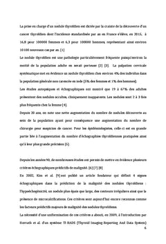 Prediction de la malignite des nodules thyroïdiens