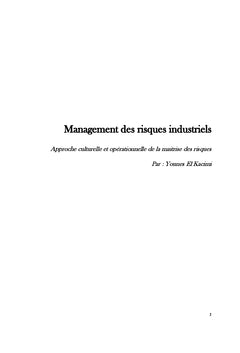 Management des risques industriels