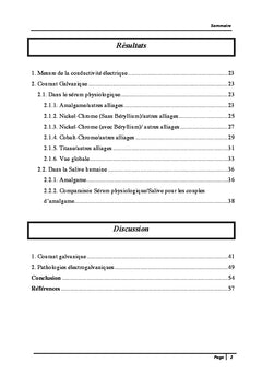 Polymétallisme et galvanisme buccal