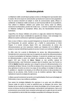Strategie Marketing des enterprises de la telephonie mobile