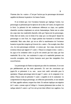 L'Image de l'"Autre" dans Huis Clos et Les Mouches de Jean-Paul Sartre