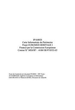 Ipamed - Carte informatisée du patrimoine