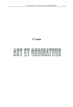 L'art numérique, art à part entière ou art entièrement à part ?