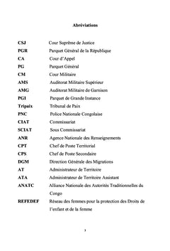 Administration de la justice dans le Kasai, en RDCongo