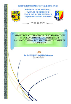 Apport de TIC dans les recettes hospitalières à Kinshasa