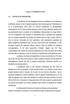Apport de TIC dans les recettes hospitalières à Kinshasa