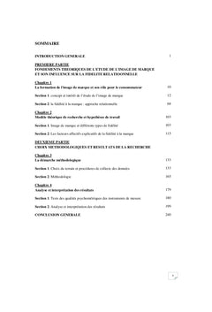 Image de marque et fidelite de la Clientele bancaire