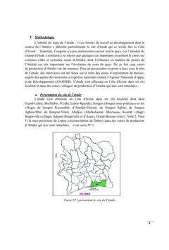 Les formes de travail en développement dans le secteur de l'Attiéké