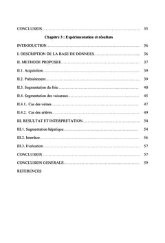 Segmentation des artères et des veines hépatiques