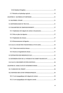Aménagement hydro-agricole, cas de SITIBIRLI
