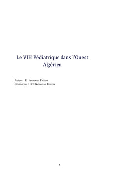 Le VIH Pediatrique dans l'Ouest Algerien