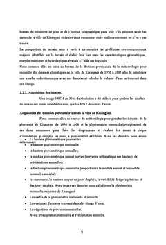 Prévision numérique de la pluviométrie sur la ville de Kisangani
