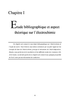 Electrodéposition et caractérisation des couches minces de Cu2O p et n