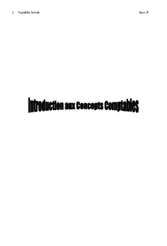 Comptabilite generale