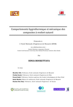 Comportements A long terme des composites A fibres de palmier dattier