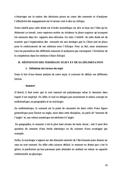 Les Sommets Chine - Afrique 2000-2012