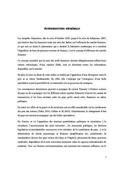 Bulles speculatives et contagion financiere: cas de la B.V.M.T