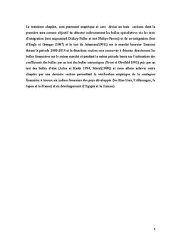 Bulles speculatives et contagion financiere: cas de la B.V.M.T