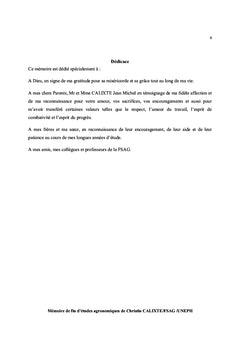 Diagnostic du mode de gestion de la fertilite du sols A Bas Coursin II