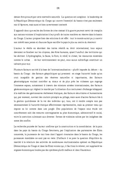 Bassin du Congo, enjeu des Relations Internationales