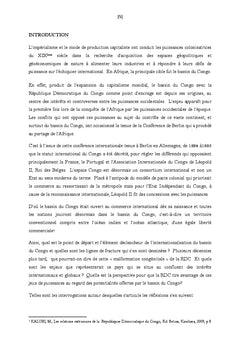 Bassin du Congo, enjeu des Relations Internationales