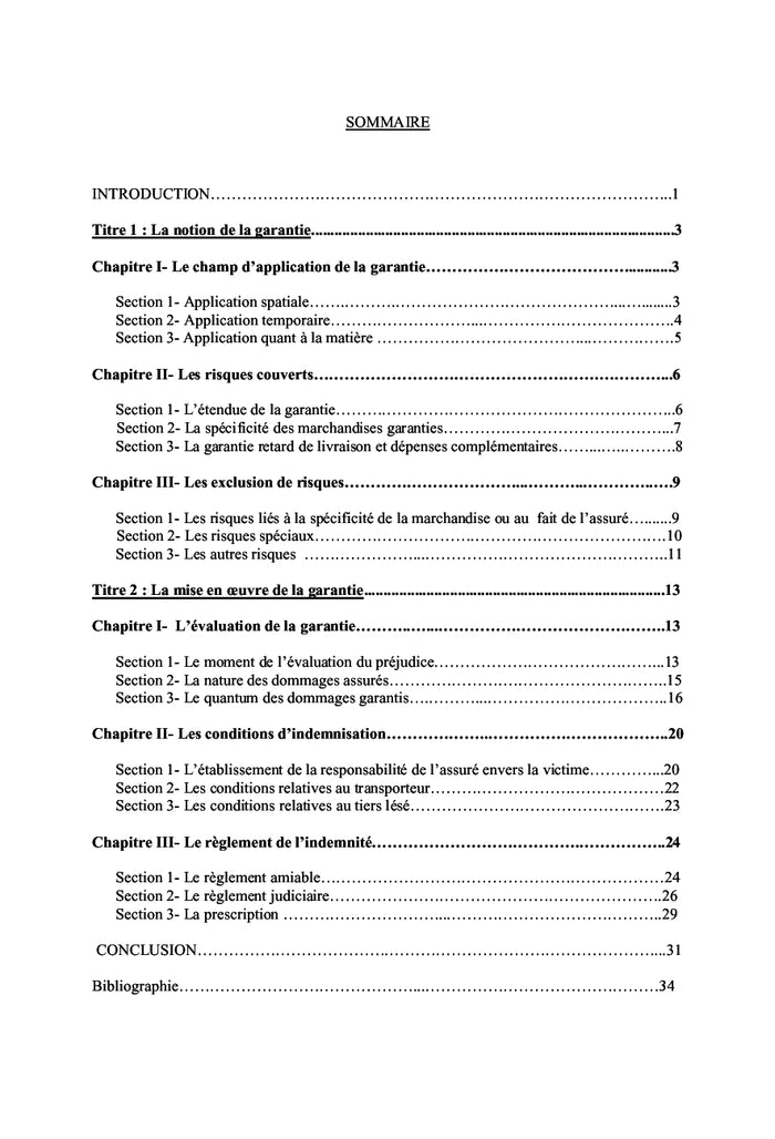 L'assurance de responsabilité civile du transporteur de marchandises