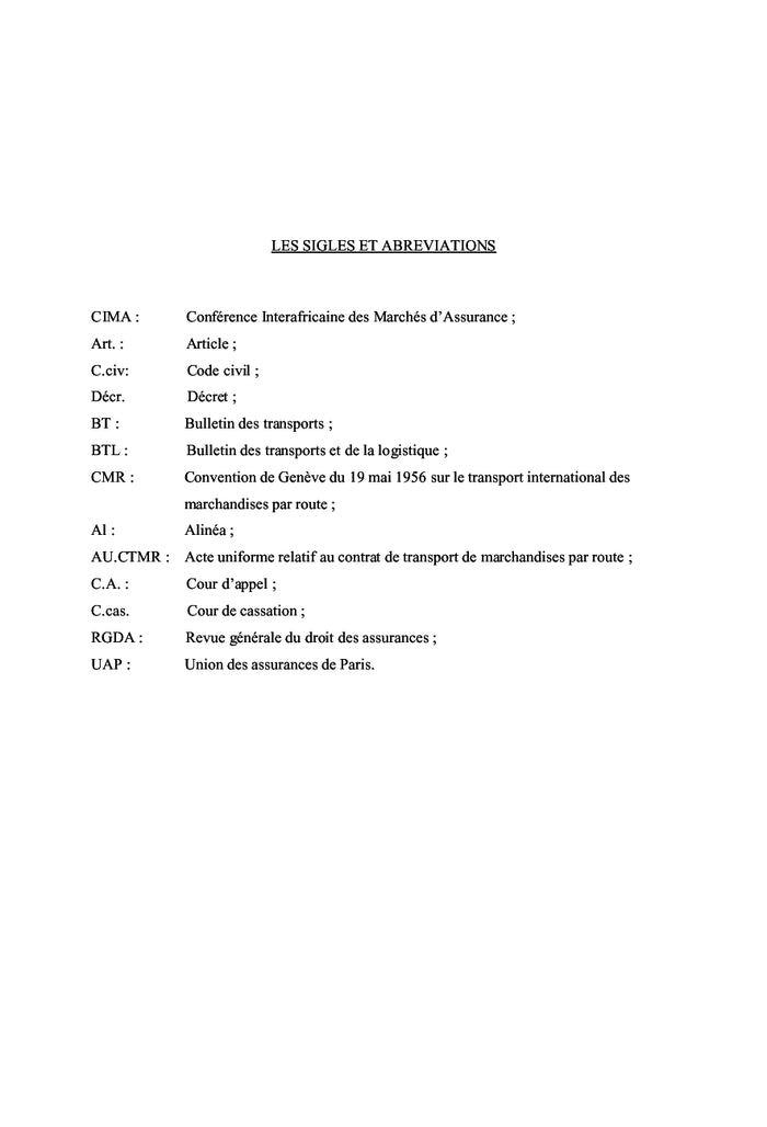 L'assurance de responsabilité civile du transporteur de marchandises