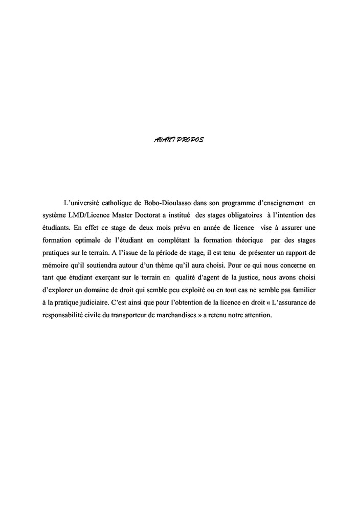 L'assurance de responsabilité civile du transporteur de marchandises