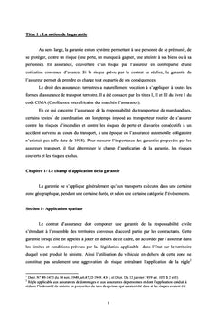 L'assurance de responsabilité civile du transporteur de marchandises